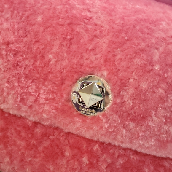 NWT Kate Spade Natalia Pink Faux Fur crossbody - Picture 2 of 11